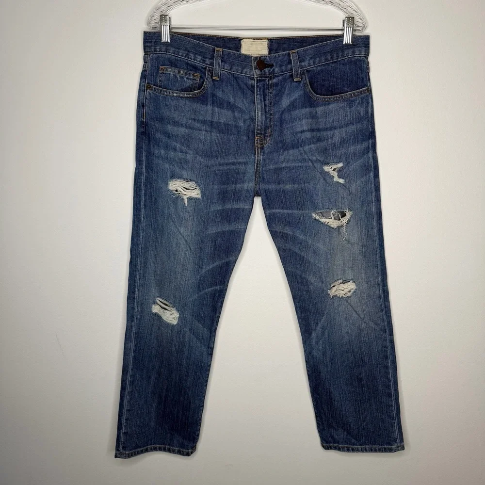 Current/Elliot Distressed Boyfriend Jeans